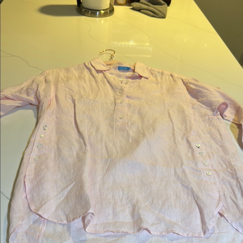 J. McLaughlin Pink Button Down Shirt